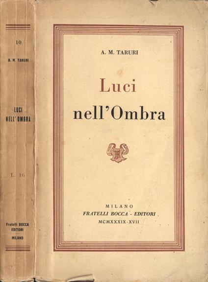 Luci nell'Ombra - A. M. Taruri - copertina