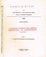L' archivio storico dell'abbazia benedettina di montevergine vol.III