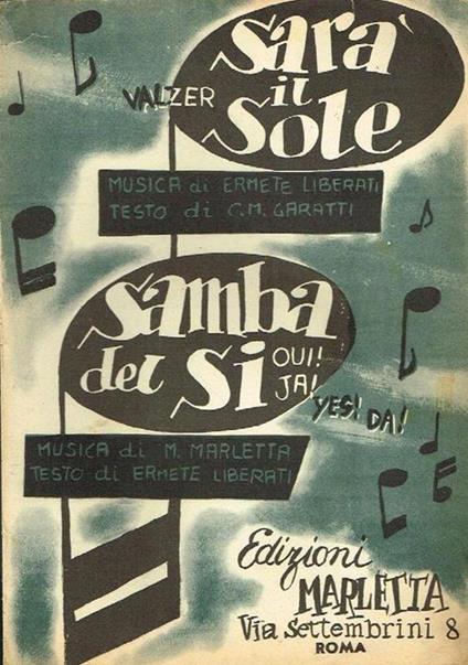 Sarà il sole, samba del si - Alessio Liberati - copertina