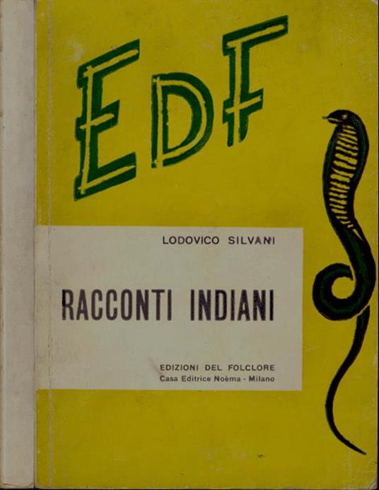 Racconti indiani - Ludovico Silvani - copertina