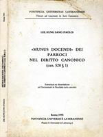 Munus docendi dei parroci nel diritto canonico