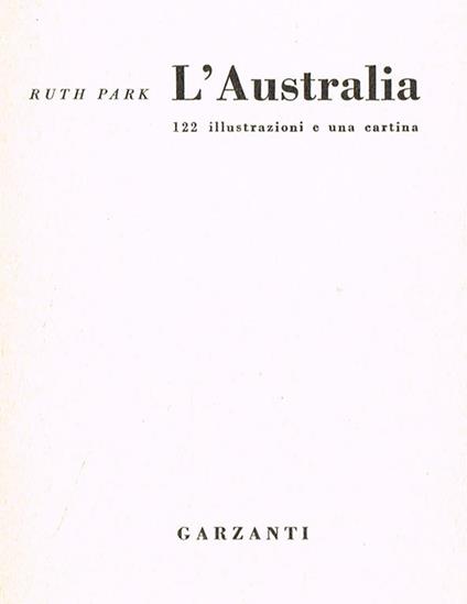 L' australia - Ruth Park - copertina