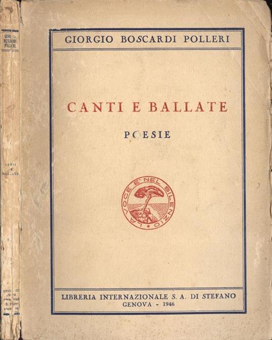 Canti e ballate. Poesie - Giorgio Boscardi Polleri - copertina
