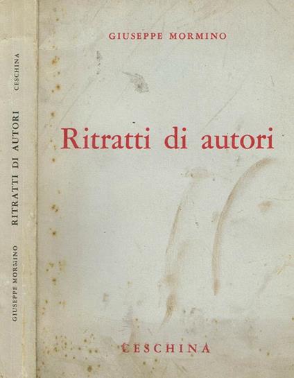 Ritratti di autori - Giuseppe Mormino - copertina