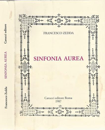 Sinfonia Aurea - Francesco Zedda - copertina