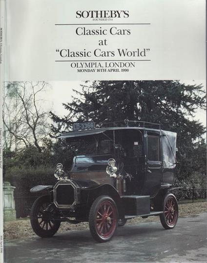 Sotheby's, classic cars at classic cars world - copertina