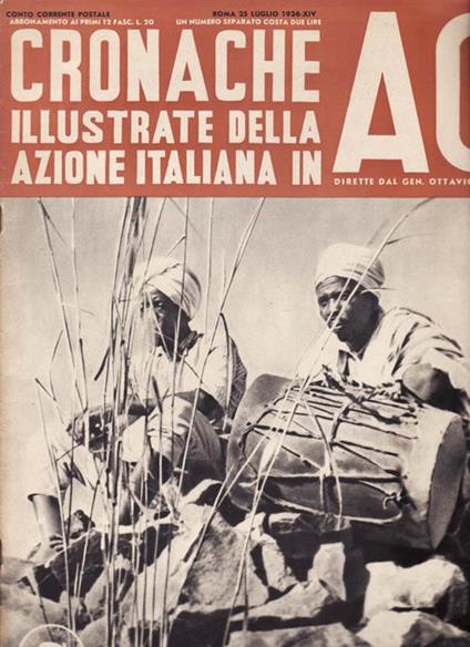 Cronache illustrate della azione italiana in ao - copertina