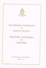 Stagione sinfonica 1990-91. Gestione autonoma dei concerti