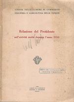 Relazione del presidente sull'attività svolta durante l'anno 1959