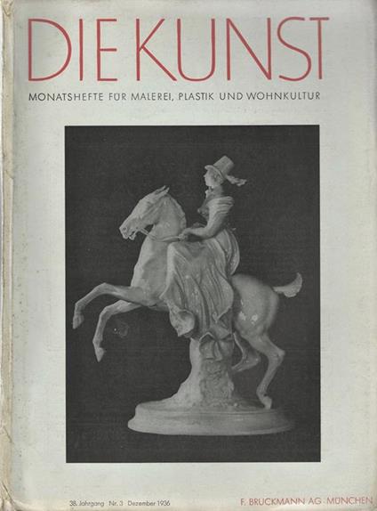 Die Kunst-Monatshefte fur Malerei Plastik und Wohnkultur N. 3 - copertina