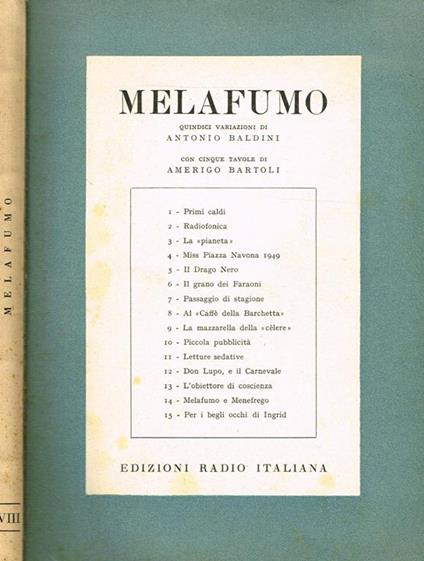 Melafumo - Antonio Baldini - copertina