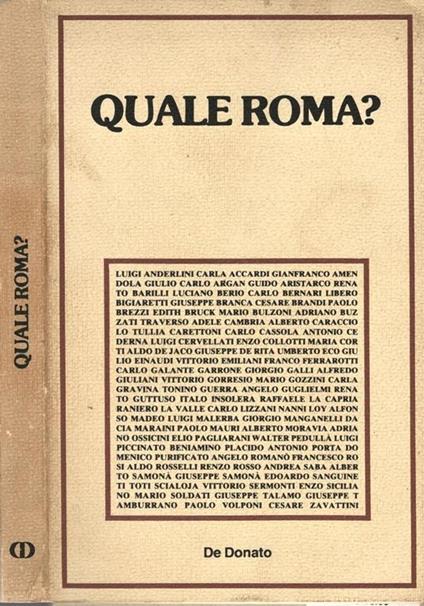 Quale Roma ? - copertina