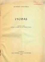Lycidas. Estratto Dagli Studi In Onore Di Ugo Enrico Paoli