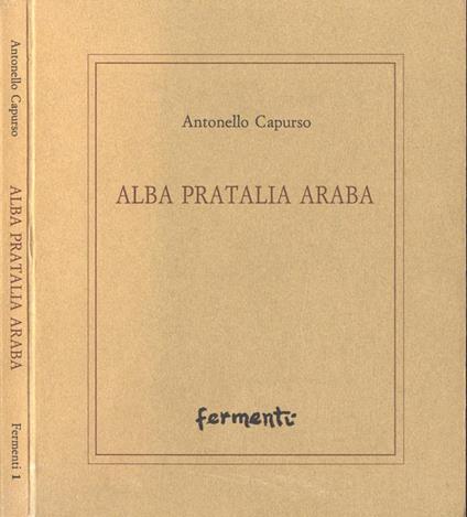 Alba Pratalia Araba - Antonello Capurso - copertina