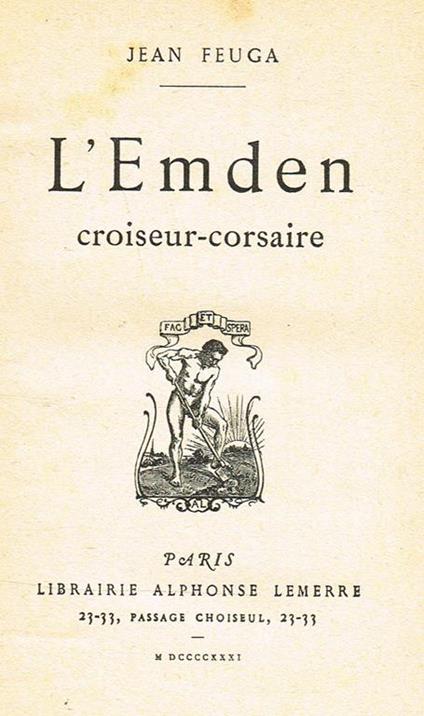 L' Emden. Croiseur Corsaire - Jean Feuga - copertina
