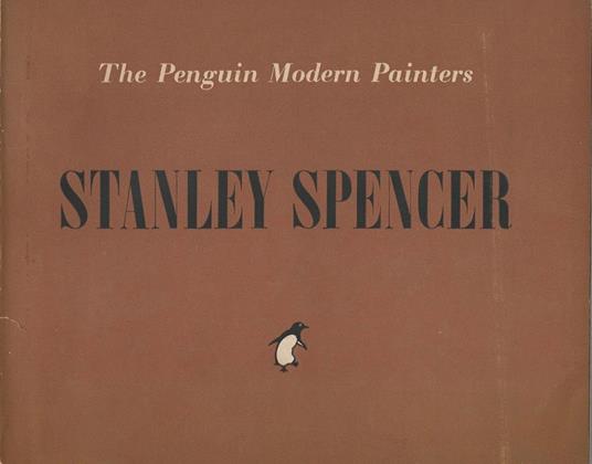 Stanley Spencer - Eric Newton - copertina