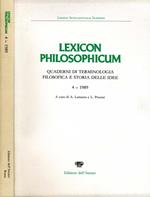 LeXIcon Philosophicum. Quaderni di terminologia filosofica e storia delle idee 4-1989