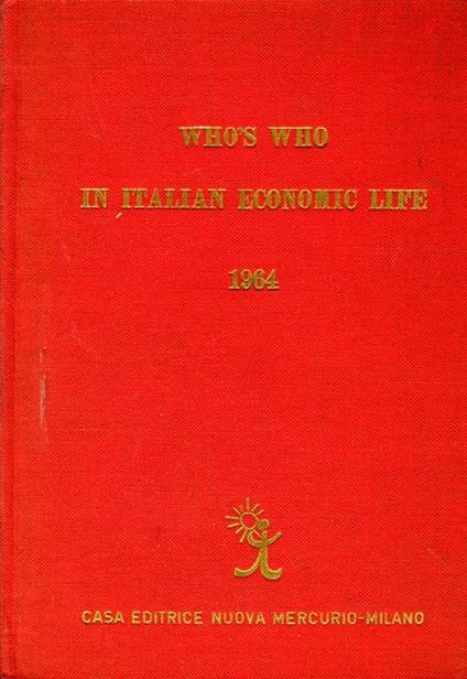 Whòs Who in Italian Economic Life - copertina