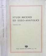 Studi micenei ed egeo-anatolici VOL. LXXIII. Fascicolo XXII