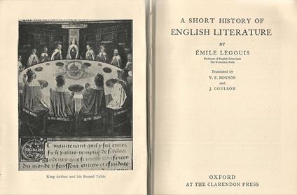 A Short History of English Literature - Émile Legouis - copertina