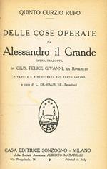 Delle Cose Operate Da Alessandro Il Grande