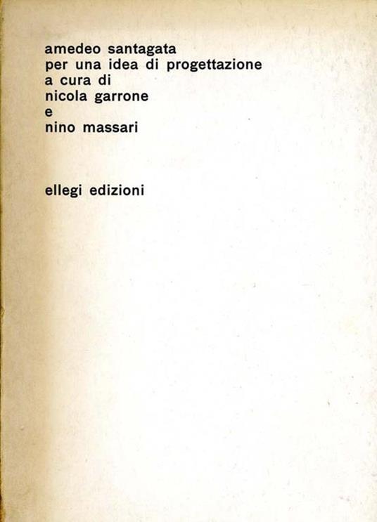 Amedeo Santagata per Una Idea di Progettazione - copertina