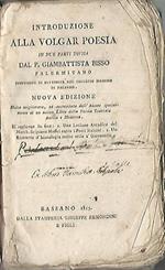 Introduzione alla Volgar Poesia a cura di Giambattista Bisso