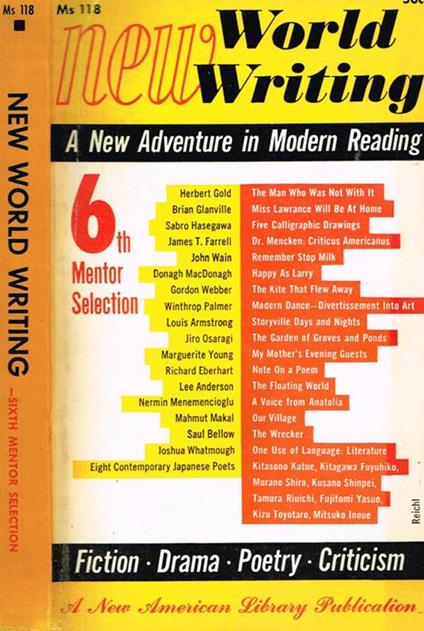 New world writing. SIXth mentor selection - copertina
