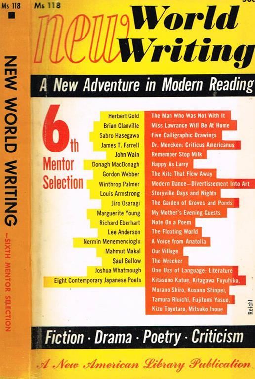 New world writing. SIXth mentor selection - copertina