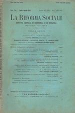 La Riforma Sociale Fasc. 7-8. Rivista Critica di Economia e di Finanza