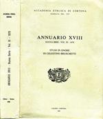 Annuario XVIII. Studi in onore di celestino bruschetti