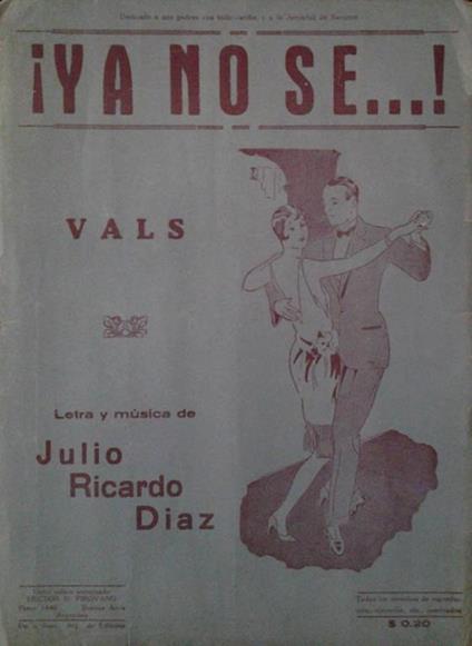 Ya no se!. Vals - copertina