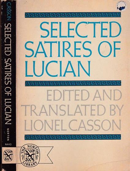 Selected satires of Lucian - Lionel Casson - copertina