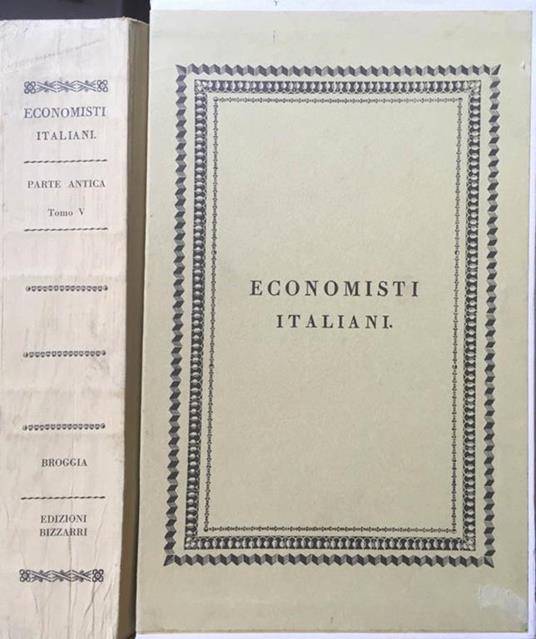 Scrittori classici italiani di Economia Politica. Parte antica-Tomo V - copertina