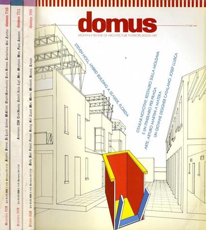Domus N.709-710-711 del 1989. Monthly Review of Architecture Interiors Design Art - copertina