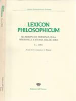 Lexicon Philosophicum. Quaderni di terminologia Filosofica e Storia delle idee Vol. 5