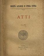 Atti ( Vol. Xvi). Società Savonese Di Storia Patria