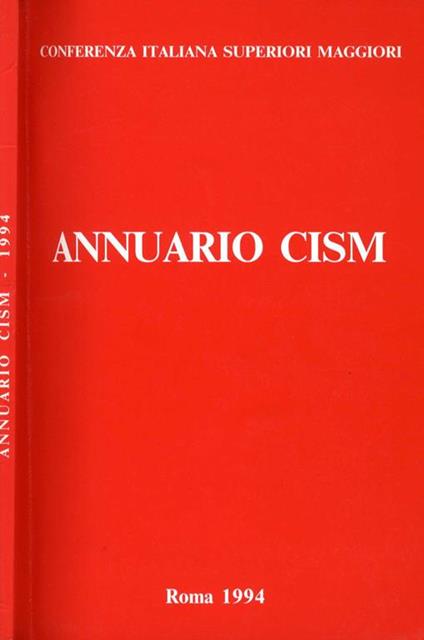 Annuario Cism - copertina