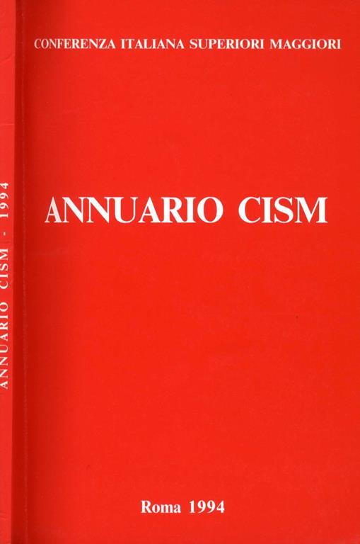 Annuario Cism - copertina