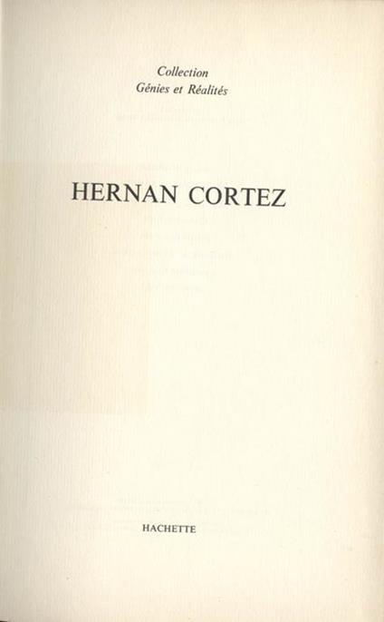 Hernan Cortez - copertina