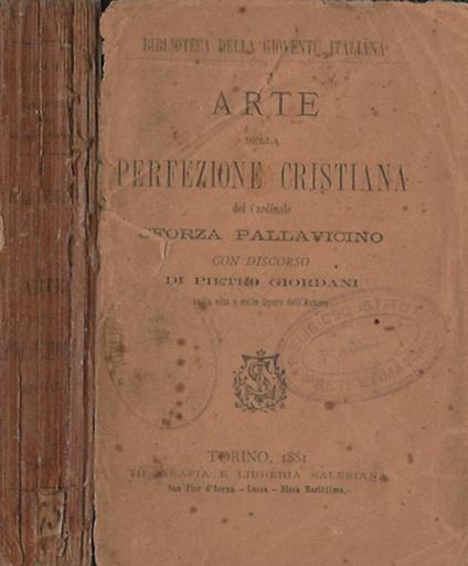 Arte della perfezione cristiana - Pietro Sforza Pallavicino - copertina