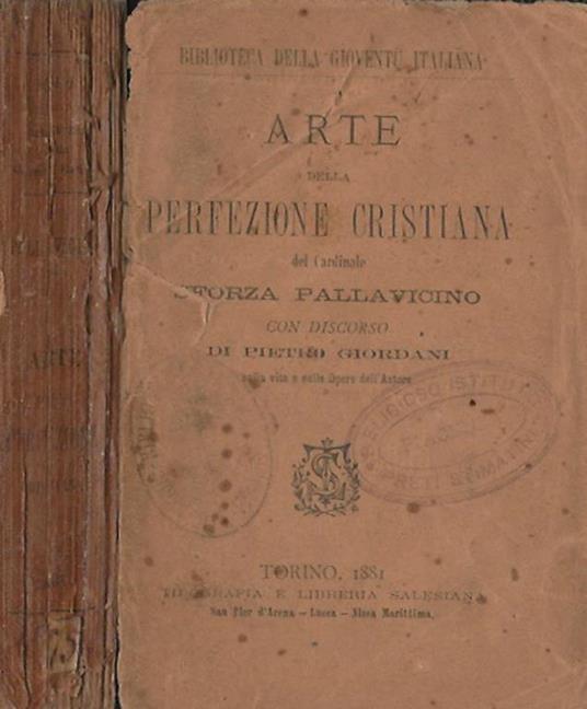 Arte della perfezione cristiana - Pietro Sforza Pallavicino - copertina