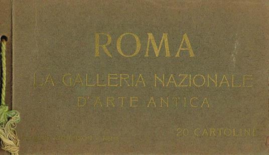 Roma la galleria nazionale d'arte antica - copertina