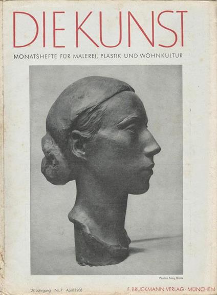 Die Kunst. Monatshefte fur Malerei, Plastik und Wohnkultur N. 7 - copertina