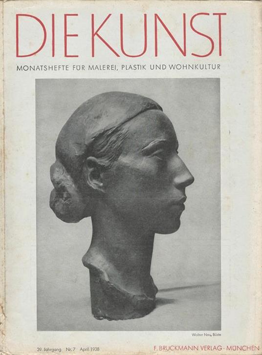 Die Kunst. Monatshefte fur Malerei, Plastik und Wohnkultur N. 7 - copertina