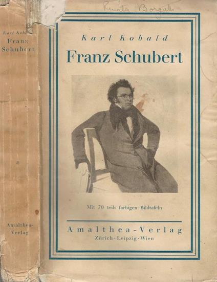 Franz Schubert - Karl Kobald - copertina