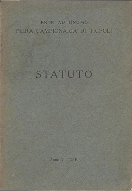 Statuto - copertina