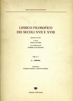 Lessico Filosofico dei Secoli XVII e XVIII