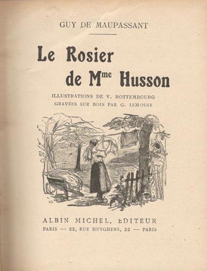 Le Rosier de Mme Husson - Guy de Maupassant - copertina