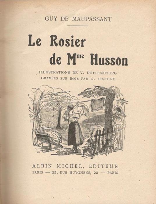 Le Rosier de Mme Husson - Guy de Maupassant - copertina